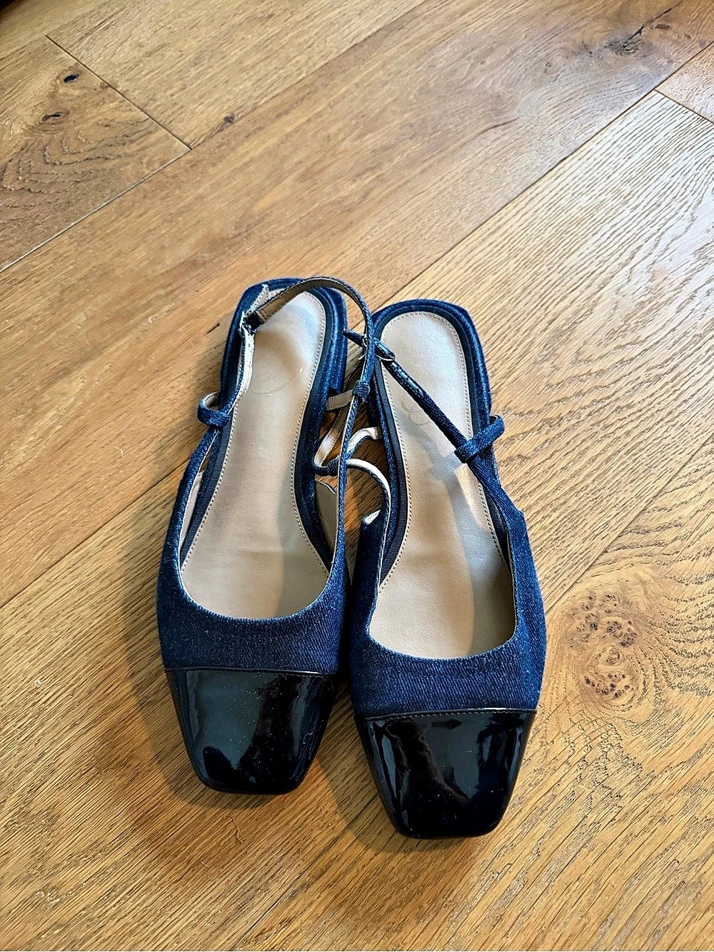 Sam Edelman Kara Slingback Flat Blue & Black